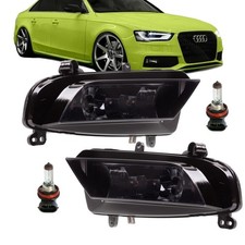 Satz H8 Nebelscheinwerfer Klarglas Smoke passt für A4 B8 Facelift Bj 2011-2015