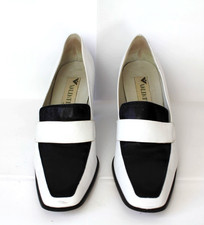 Pumps Valentina weiß schwarz Gr. 40