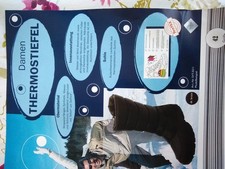 Moonboots braun mit Reißverschluss,Gr. 42 Thermo