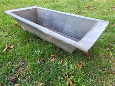 alte eckige Zinkwanne, Wanne Badewanne, Waschwanne, Pflanzgefäß