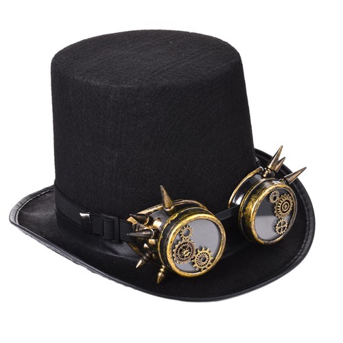 Gothic steampunk hut mit - steampunk,