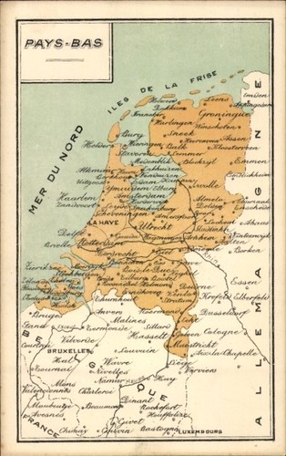 Landkarten niederlande - ak,