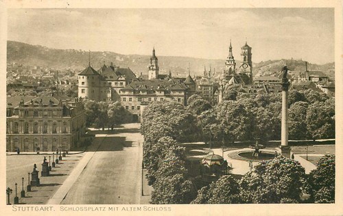 Alte ansichtskarte stuttgart - ansichtskarte,