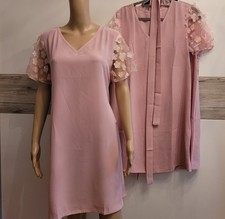 3er Set Damen Kleid festlich Hochzeit Brautjungfernkleider Cocktail Chiffon 