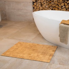 Badteppich aus Bambus KARO