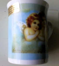Tasse – Kaffeetasse – Haferl – Motiv Engel – unbenutzt – Porzellan – Mehrfarbig