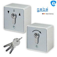 GEBA Schlüsselschalter Schlüssel Taster MS-APZ Aufputz Garagen Tor Antriebe Tore