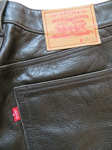 Levi lederhose leder jeans - levi's,
