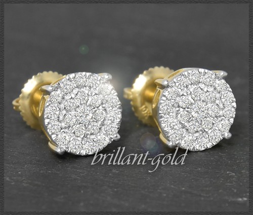 Diamant ohrstecker mit - ohrstecker,