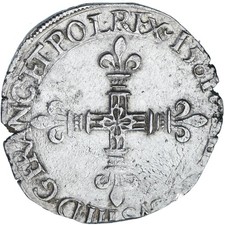 Frankreich, Henri III, 1/4 Ecu