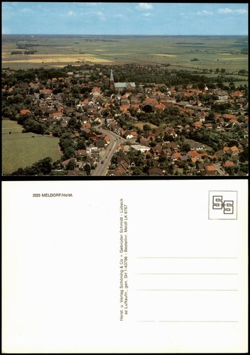 Ansichtskarte meldorf ortskern - ansichtskarte,