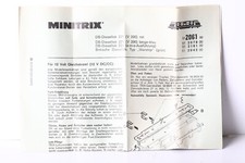 Minitrix Spur N Anleitung für 51 2061 00 Diesellok V 221  (312118) E5924E
