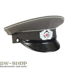 ORIGINAL NVA SCHIRMMÜTZE LaSK MIT WAPPEN GRAU DDR MÜTZE OFFIZIER BW