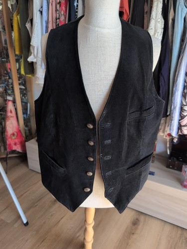 Wildleder weste herren - wildleder,