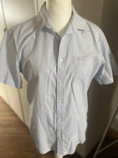 tolle ausgefallene Bluse blau Weiß gestreift Gr.M