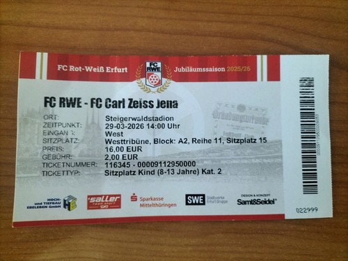 Sammler ticket fc - sammler, rot