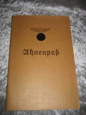 Ahnenpaß inkl. Dokument