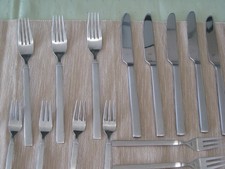 BFS  Besteck Set Cromargan 18/10  54 tlg  Besteck teilmattiert Prima Zustand