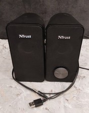 Trust Arys Compac 2.0 PC Lautsprecher mit RGB LED-Beleuchtung, 12 W (6 W RMS)