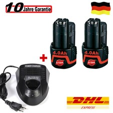 2 Für Bosch Professional GBA 12V 4.8Ah Akku TYP BAT411 Li-ion GSR GDR GSA BAT412