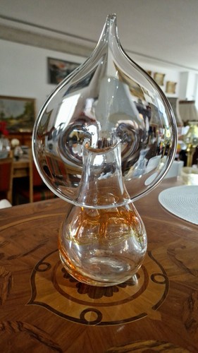 Glas vase mundgeblasen - glas,