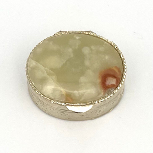 Vintage pillendose onyx marmor - vintage,