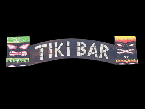 Schild 100cm tiki bar - 100cm,