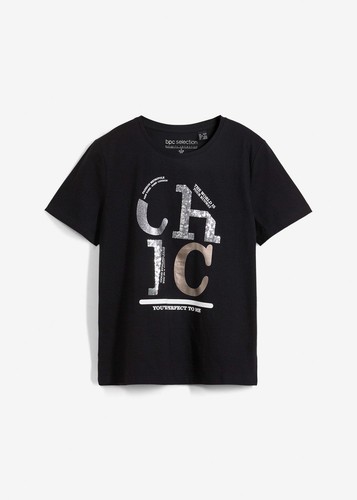 Shirt mit glitzerdruck - shirt, gr