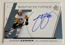 NHL Card-Kasperi Kapanen-Sign Of The Times-SP Authentic 2022-23-Penguins