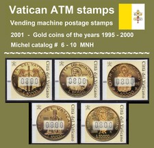 Vaticano Vatikan ATM 6-10 / Serie 800 ** / Frama Automatenmarken