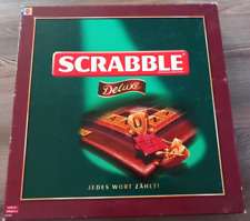 Mattel SCRABBLE Deluxe alte Version 2008 drehbarer Teller Echtholz vollständig