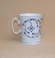 Kaffee Becher Indisch Blau, Porzellan Kaffeepott Indisch Blau