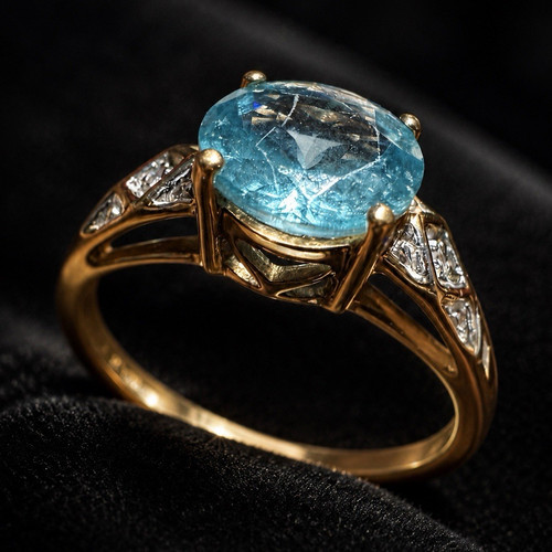 Ring 333 gelbgold mit - 333,