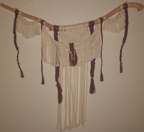 Makramee wandbehang boho mit - wandbehang,