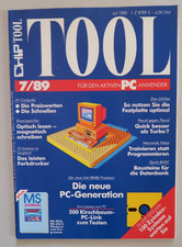 Zeitschrift Computer Magazin CHIP TOOL 7/89 Juli 89 1989 PC