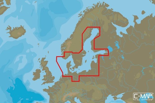 Map max wide baltic sea - c-map,