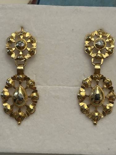 Antike ohrringe 18kt - ohrringe, 750