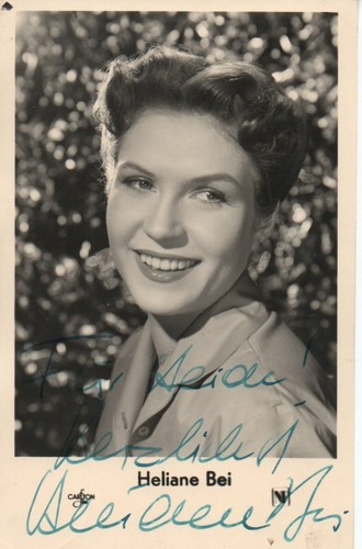 Autogramm heliane bei - heliane, 60er