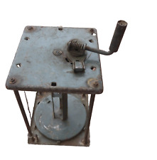 alte Haspel mit Kurbel Aufroller Abroller Rolle Schlauch Kabel Kabeltrommel 1972