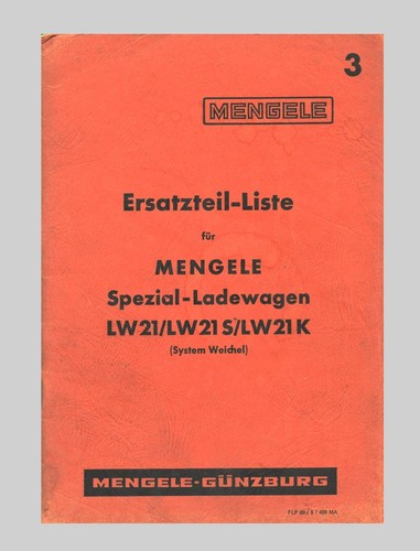 Mengele spezial ladewagen lw - spezial,