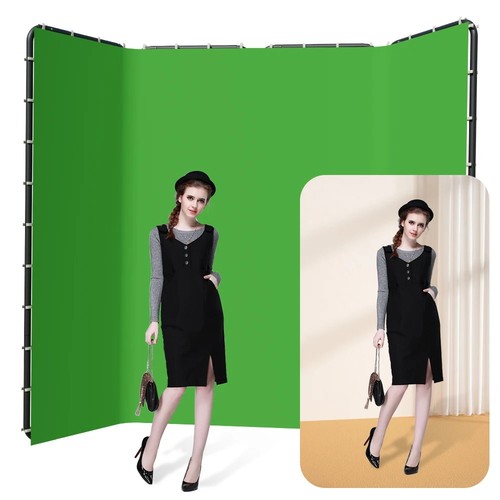 Greenscreen 4m wand - greenscreen, 2,4m