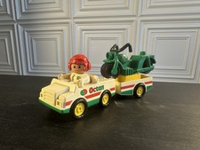 LEGO DUPLO Vintage 2621 Octan Motorrad-Transporter – Auto, Fahrer, Motorad