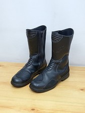 Oxtar Gore Tex schwarze Leder Motorradstiefel - UK Größe 7 (41)