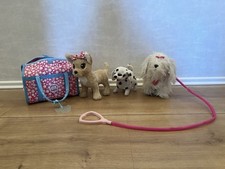 3er Set Hund Welpe Chi Chi Love Chihuahua mit Tasche AniMagic Hund mit LED Leine