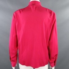 CHRISTIAN DIOR Größe 14 Rosa Fuchsia Seide Gepolstertes Kleid Oberteil