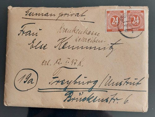 Brief alliirte besetzung - alliirte,