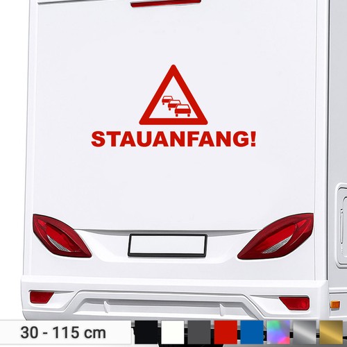Stauanfang aufkleber wohnmobil - stauanfang,