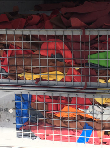 Bunte lederreste - ,