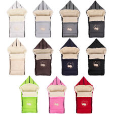 Lammwolle Winterfußsack Hörnchen Baby Fußsack Schlitten Kinderwagen Baby 40x90