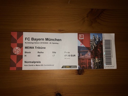 Sammler ticket fsv mainz 05 - sammler,